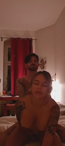 college couple doggystyle latina moaning student gif