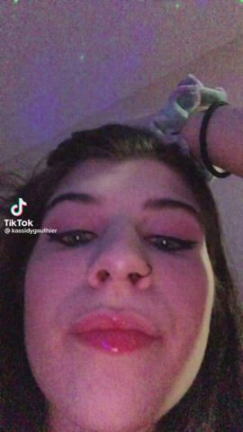 lick lips tongue fetish gif