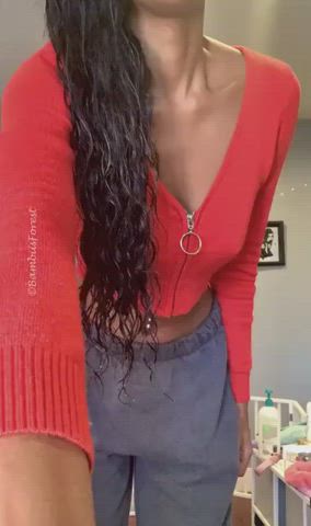 ebony extra small perky petite small nipples small tits gif