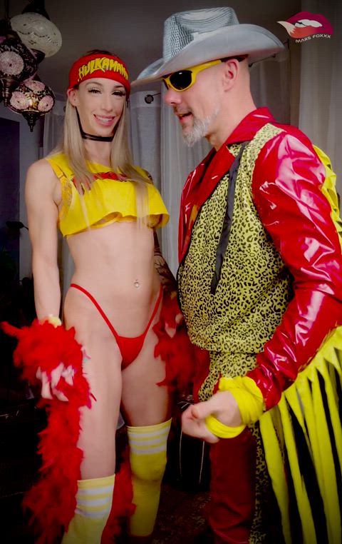 halloween marsfoxxx wrestling gif