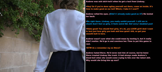 Caption Crossdressing Sissy gif