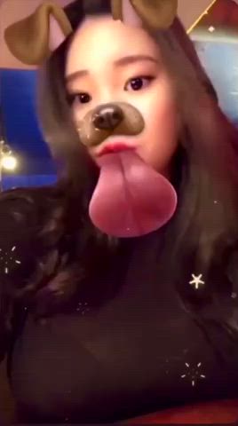 amateur asian big tits teen tits gif