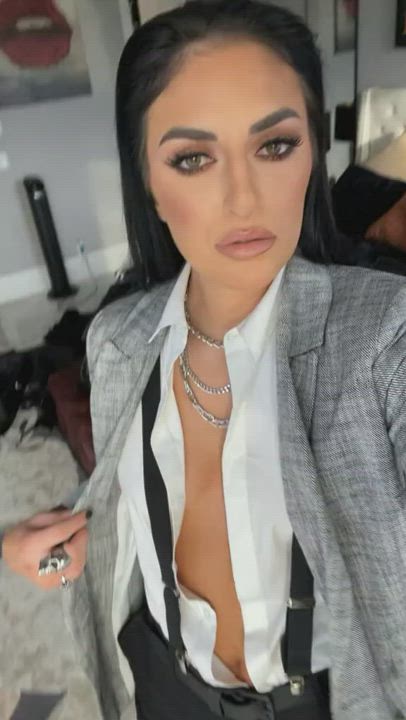 Celebrity Cleavage Wrestling gif