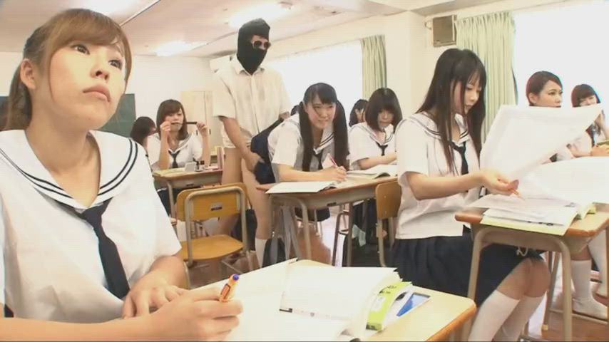 ass clapping classroom doggystyle jav jav model public schoolgirl gif