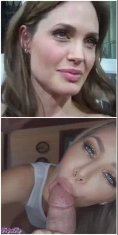 Best use of Angelina Jolie lips (wait for facial)