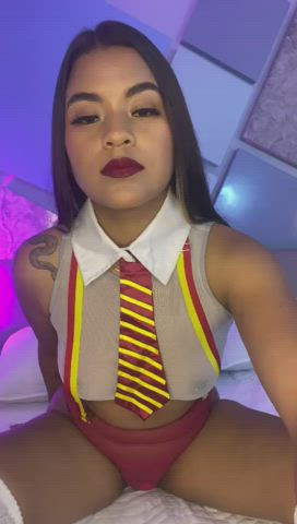 amateur natural tits petite pornstar public pussy solo teen tiktok tits gif