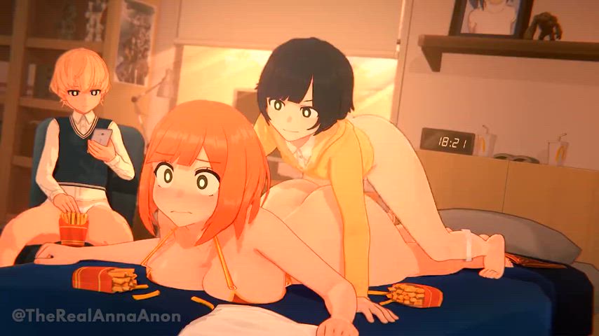 3d animation creampie futanari gif