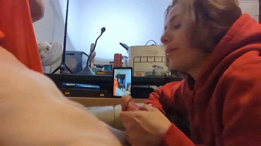 cock milking humiliation milking premature ejaculation girls-finishing-the-job gif