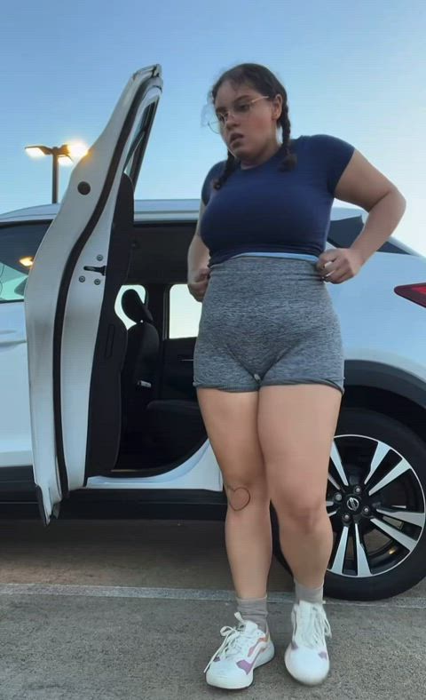 brazzers brunette clothed college cute gym pigtails shorts sport vibrator gif