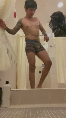 Shower after a great sauna session