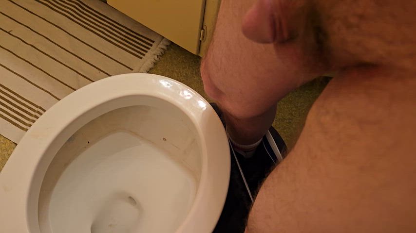 gay little dick pee peeing piss pissing male-pissing small-cocks gif