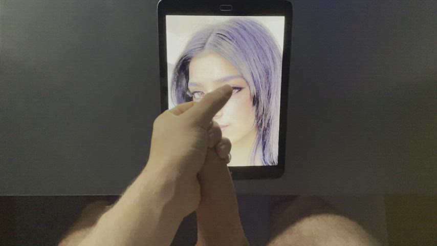 boobs celebrity cumshot facial small tits teen tiktok tits tribute gif