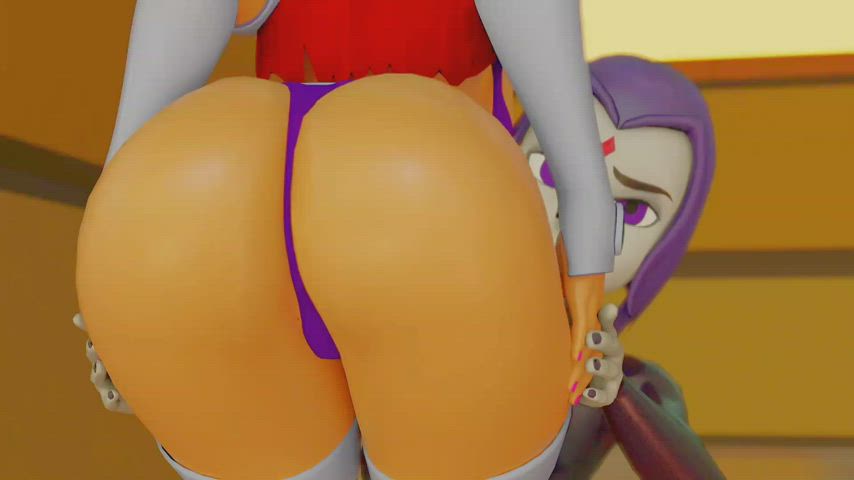 Alien Animation Ass Goth Jiggling Lesbian Shaking Superheroine Thong gif