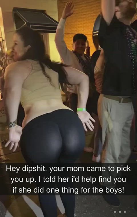 When someone’s mom shows up to the party and gets slutted out🙈