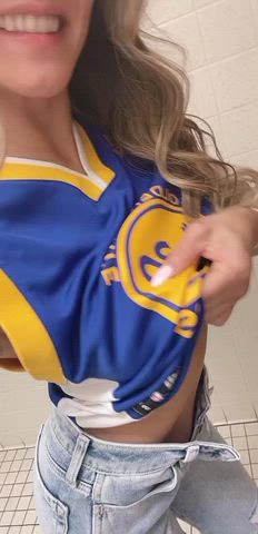 Showing my love for the Warriors at work! Let’s go boys! ?
