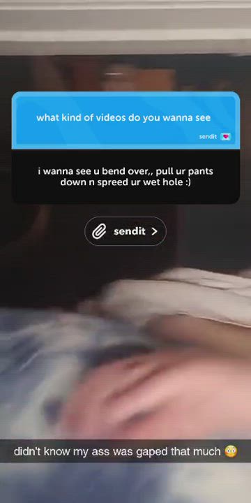 I'm doing a good job stretching my ass