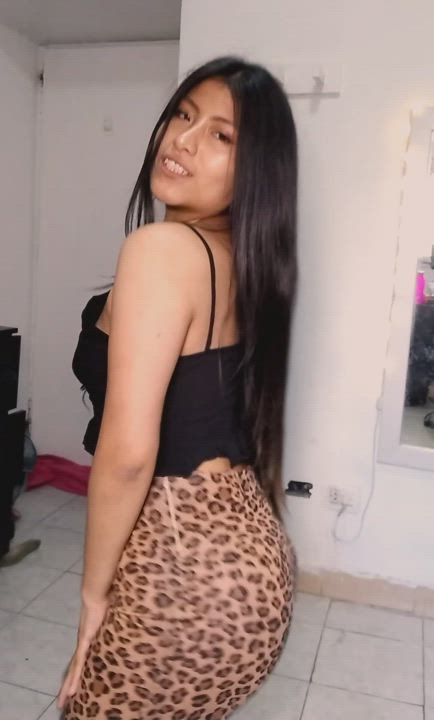 Crossdressing Dancing Dildo Jenny Cutey Solo gif