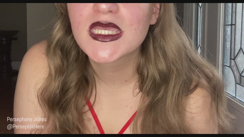 blue eyes degrading fansly femdom humiliation manyvids spit spit on face gif