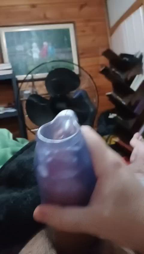 amateur big dick cum cumshot fucktoy homemade masturbating sex toy solo toy gif