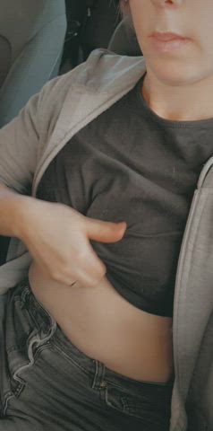 Went to the shops without a bra today 😉