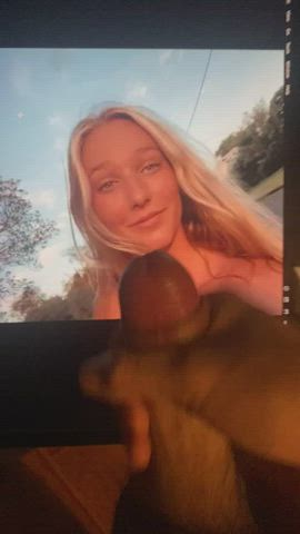 blonde blowjob jerk off gif