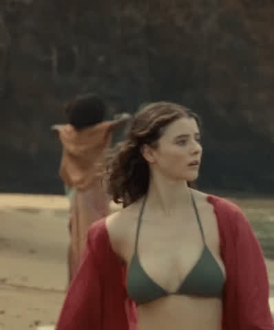Beach Bouncing Tits Jiggling gif