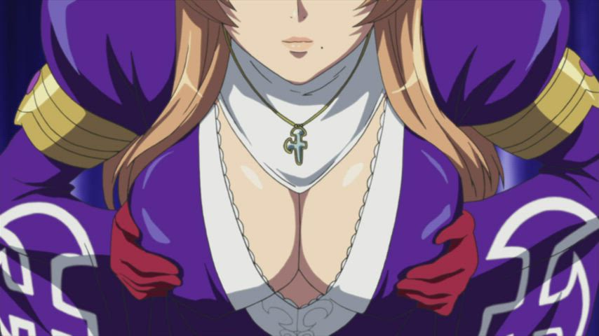 Anime Big Tits Cleavage Ecchi gif
