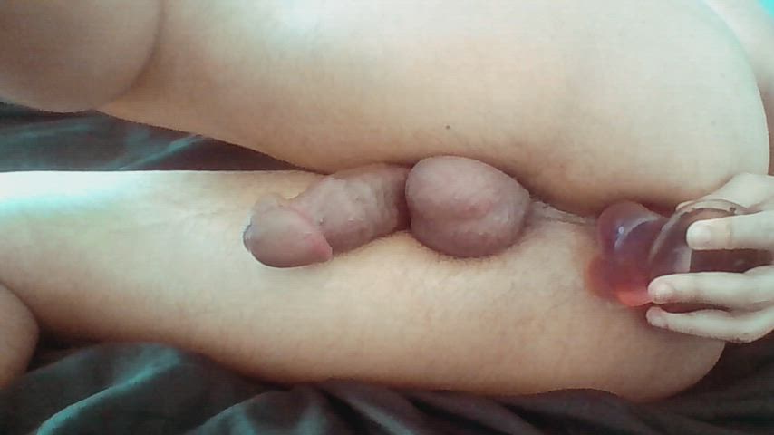 anal cock dildo femboy gay homemade masturbating petite shaking sissy femboys gif