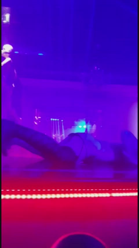 blue dancing pole dance strip stripper striptease gif