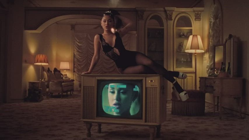 69 Ariana Grande Nylon Pantyhose Tights gif