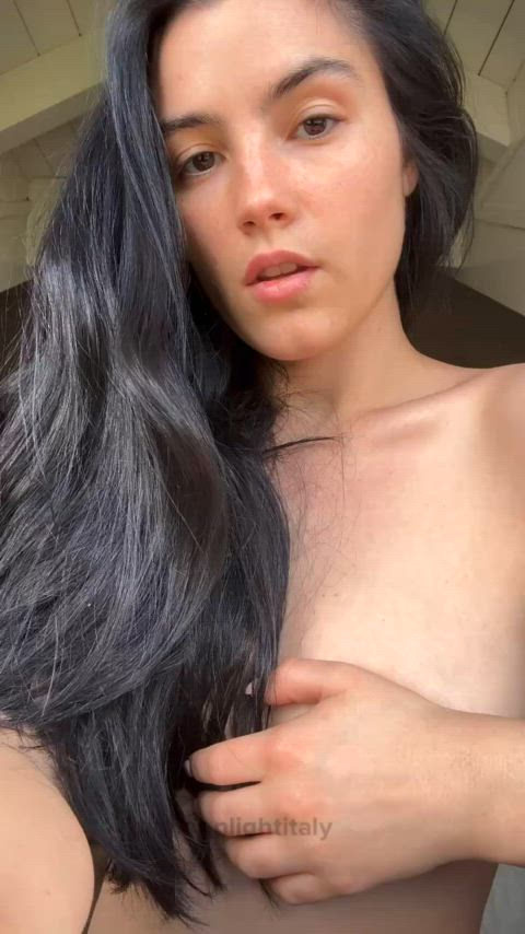 boobs brunette onlyfans solo teen gif
