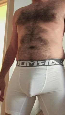 cock gym hairy selfie gif