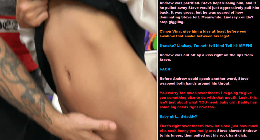 Caption Crossdressing Forced Sissy gif