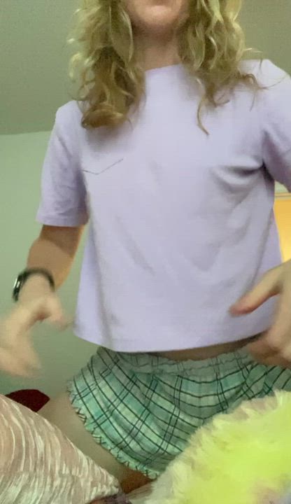 Me flashing my small boobs ;)