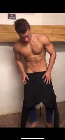 abs big dick friends jock locker room muscles softcore swimming pool twunk gif