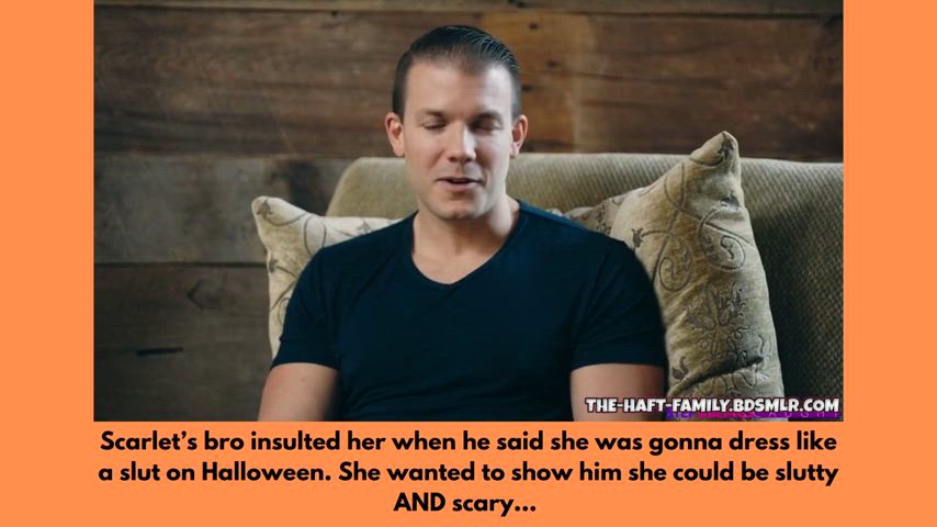 Sister's halloween costume is scary AND slutty