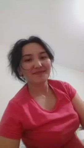 big tits brunette hairy pussy homemade sister step-sister gif