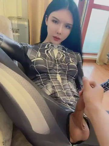 amateur ass cosplay femboy handjob homemade masturbating t-girl trans gif