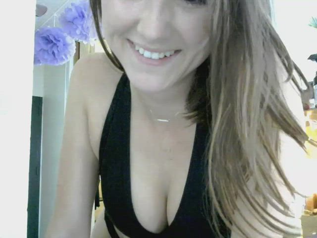 Brunette Butt Plug Camgirl Teen gif