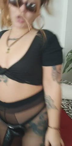 Domination Domme Huge Dildo gif