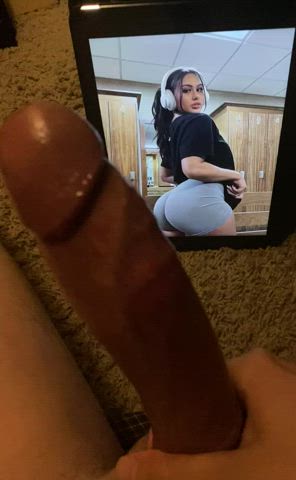 stroking to big ass