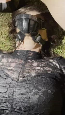 bbc bdsm dress piss public sissy sissy slut slave toilet gif