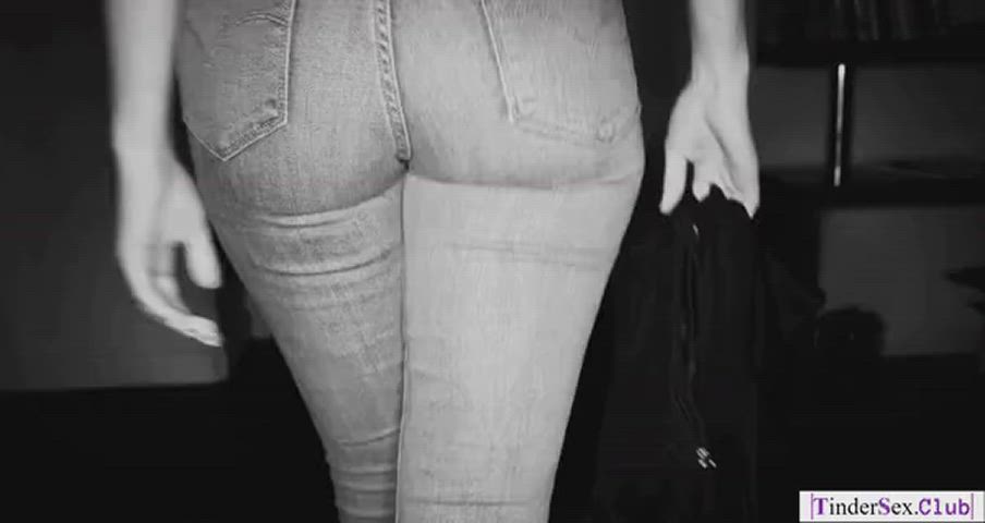 ass babe erotic jeans sexy tight tight ass gif