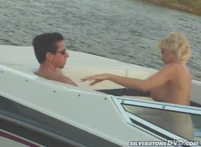 big dick big tits blonde boat cowgirl lake peter north riding sloppy gif