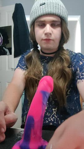 My British slave Jenny practicing her new skill so she is ready 😈