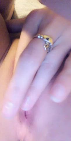 Fingering Pussy Spread gif