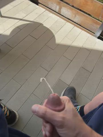 cum cumshot public gif
