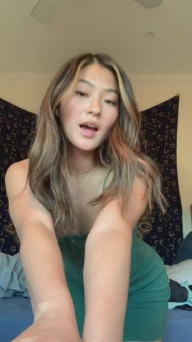 18 Years Old 19 Years Old Asian Ass Dancing Dress Tease Teen TikTok gif