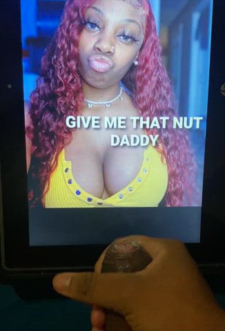 busty cum cumshot ebony teen tits tribute gif