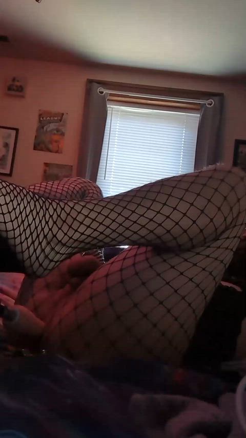 anal anal play chastity femboy fishnet fuck machine sissy gif